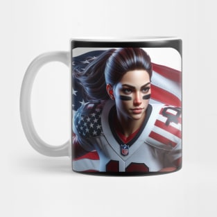 American Woman NFL Football Player #22 Mug